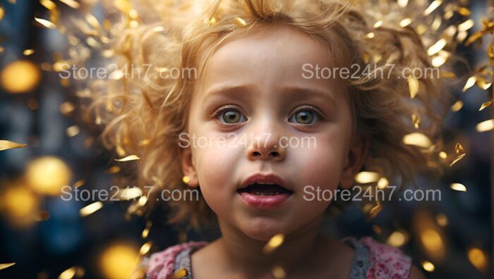 Child's Dream in Golden Light