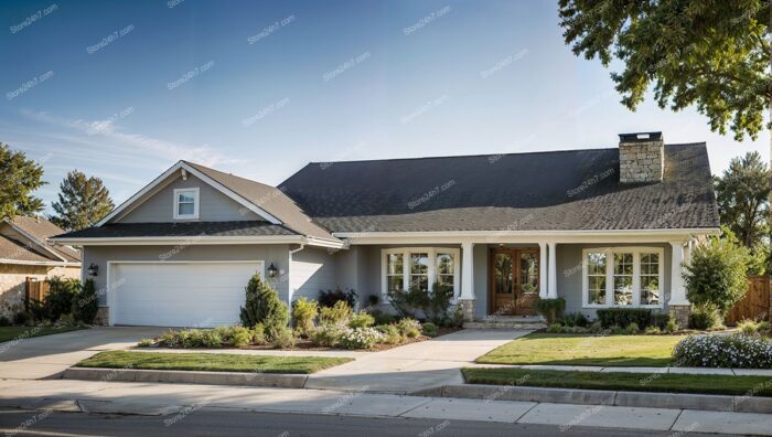 Inviting Suburban Home Serene Dusk