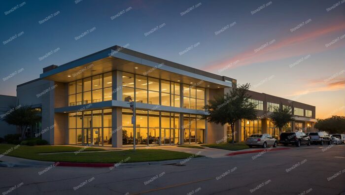 Twilight Office Building Contemporary Design