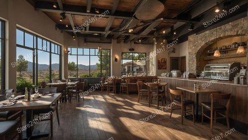 Rustic Chic Mountain View Restaurant