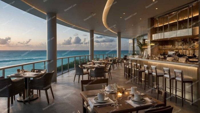 Seaside Restaurant with Ocean View Elegance