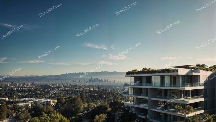 Los Angeles Skyline Modern Condos