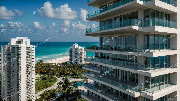 Sleek Miami Beachfront Condo Views
