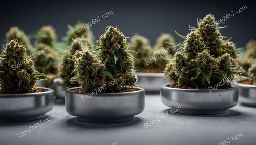 Cultivated Cannabis Buds on Display