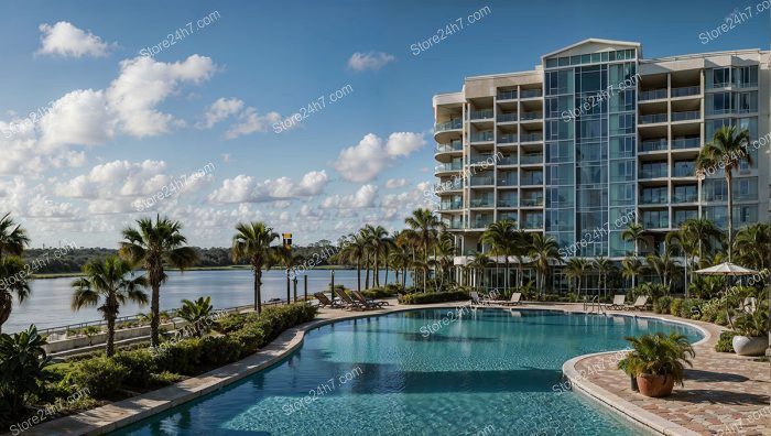 Riverside Condo with Infinity Pool