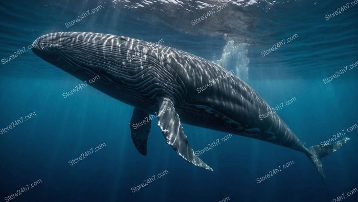 Majestic Underwater Whale Portrait
