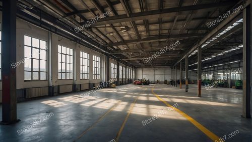 Spacious Industrial Warehouse with Equipment