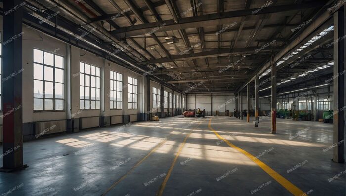 Spacious Industrial Warehouse with Equipment