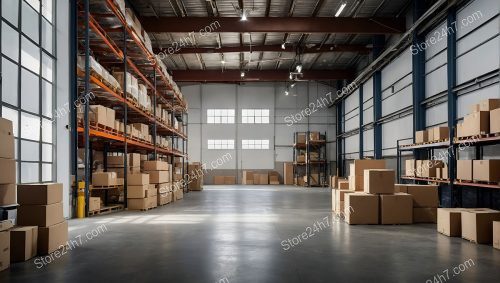 Organized Warehouse Storage Facility Interior