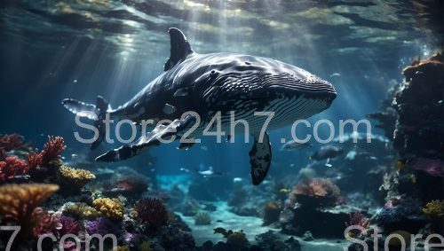 Majestic Whale Shark Ocean Scene