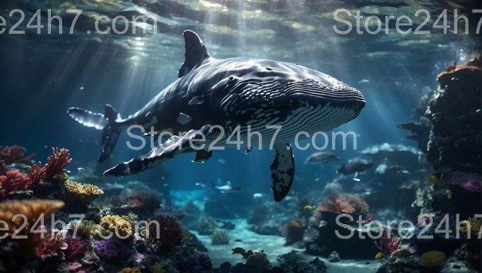 Majestic Whale Shark Ocean Scene