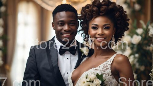 Radiant Black Couple Wedding Day