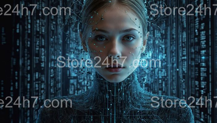 Artificial Intelligence Humanoid Face Visualization