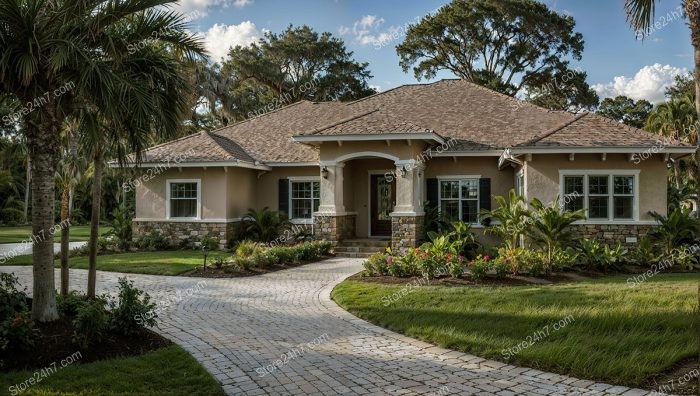 Stunning Florida Home with Elegant Landscaping and Architecture