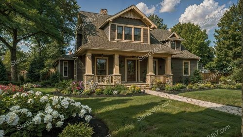 Craftsman Style Home with Garden