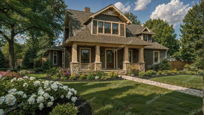Craftsman Style Home with Garden