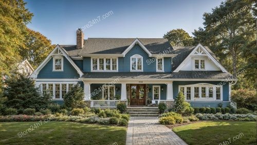 Charming Blue Craftsman Style Residence