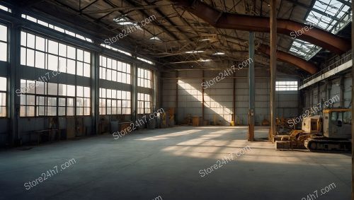 Sunlit Spacious Industrial Warehouse