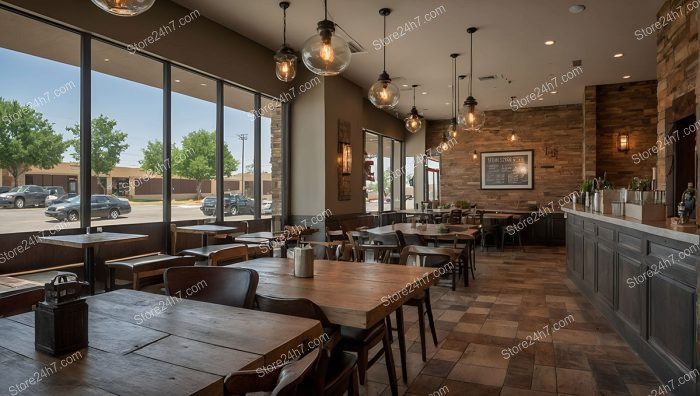 Cozy Rustic Small Restaurant Interior