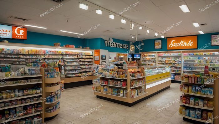 Bright Convenience Store Interior Design
