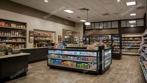 Efficient Deli Grocery Store Interior