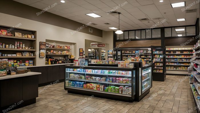 Efficient Deli Grocery Store Interior