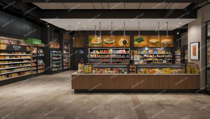 Modern Convenience Store Interior | Image 4080 x 2304 px