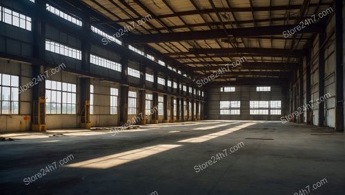 Large Empty Industrial Manufacturing Space