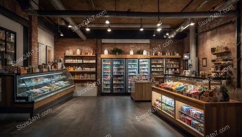 Rustic Boutique Grocery Store Interior