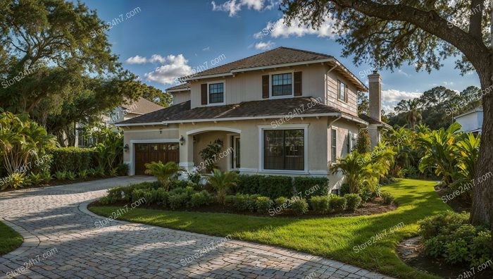 Elegant Florida Residence with Lush Tropical Landscaping