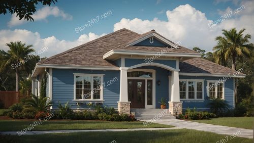 Charming Blue Coastal Style Home