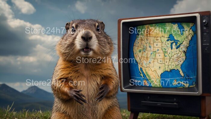 Groundhog Day Forecast Vintage Television