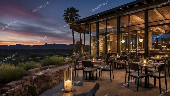 Desert Mountain Sunset Restaurant Nevada