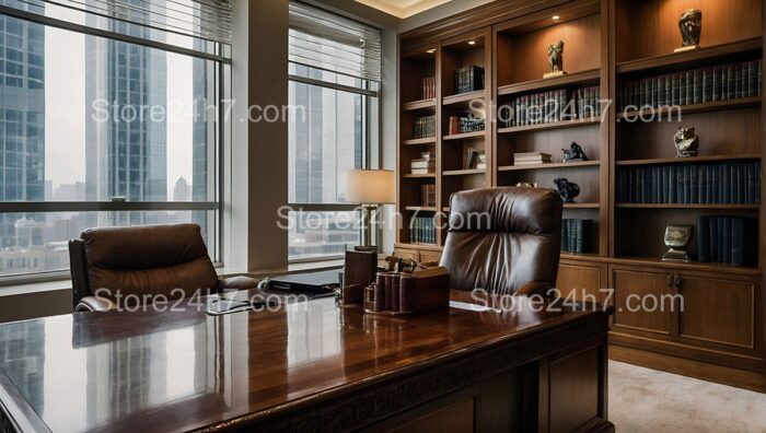 Executive Lawyer's Office with City View