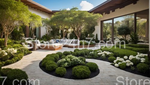 Elegant Lounge Area Garden Design