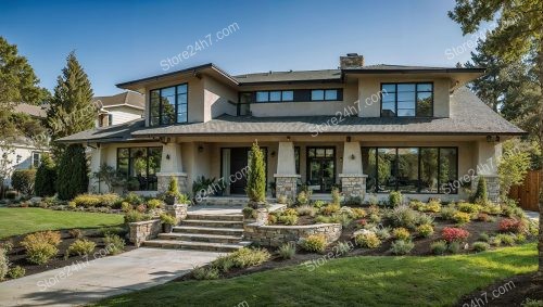 Contemporary Beige Home Stone Accents