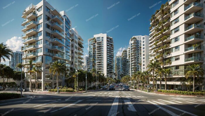 Florida Urban Oasis Palm Lined