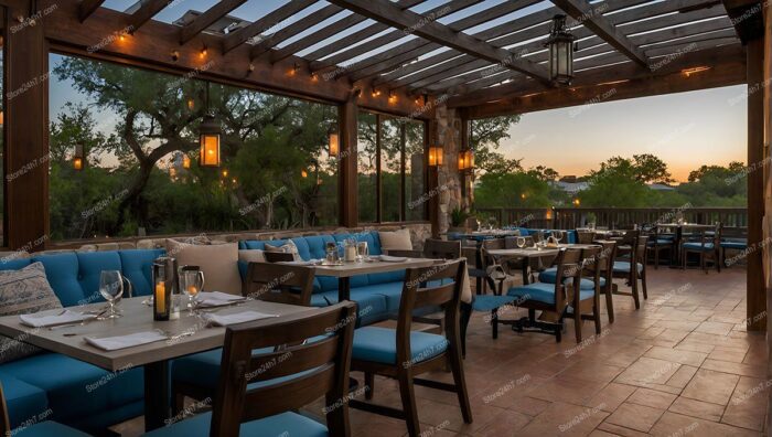 Southern Carolina Sunset Patio Dining