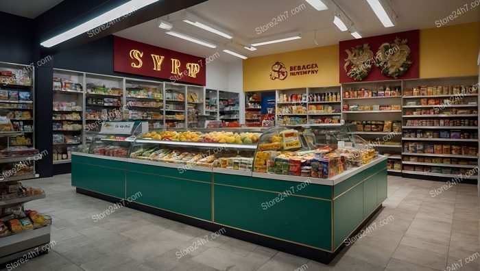 Vibrant Grocery Store Interior Design