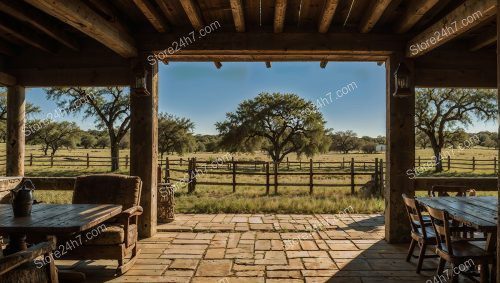 Rustic Ranch Patio Serenity View