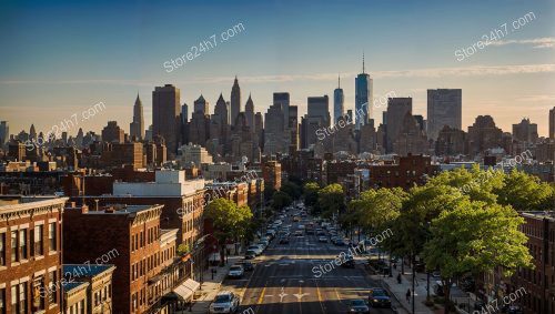Manhattan Skyline View from Brooklyn