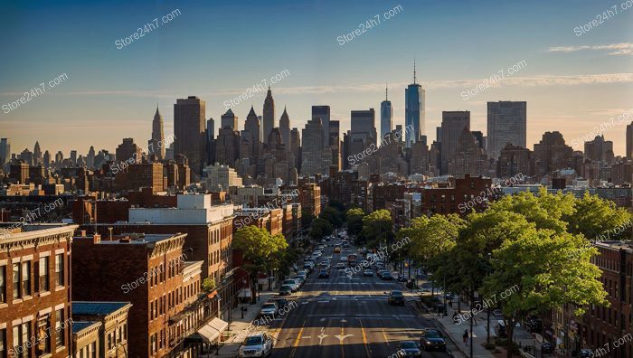 Manhattan Skyline View from Brooklyn
