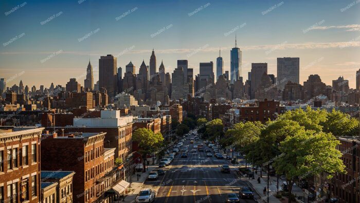 Manhattan Skyline View from Brooklyn