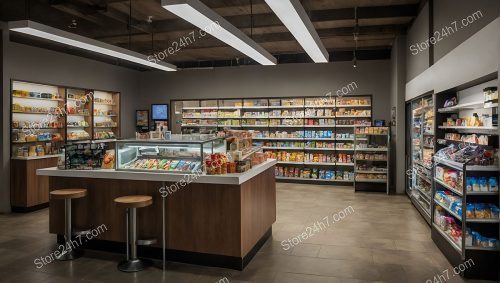 Streamlined Urban Grocery Store Layout