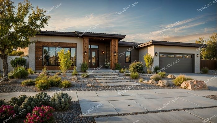 Elegant Desert Home at Sunset