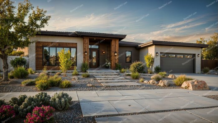 Elegant Desert Home at Sunset