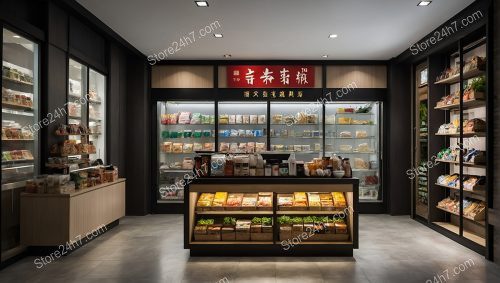 Asian Specialty Grocery Store Interior