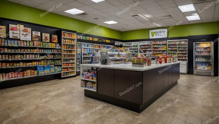 Vibrant Grocery Store Interior Showcase