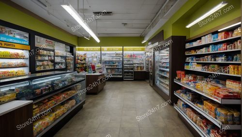 Vibrant Grocery Shop Interior View