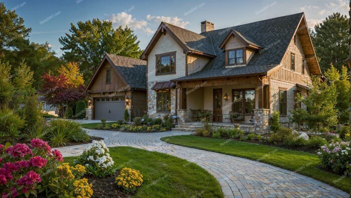 Lavish Craftsman Home Lush Landscaping